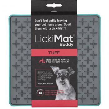 Alfombrilla De Lamer para Perros y Gatos LickiMat Buddy Deluxe Turquesa Tuff