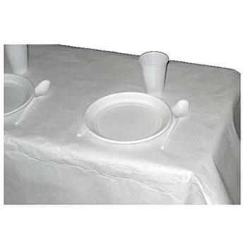 Mantel Básico Blanco Rollo 1x10m Papel 24 Unidades