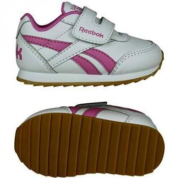 Reebok Royal Cljog 2 KC, Running Shoe Girls, White/Posh Pink/Gum, 20 EU
