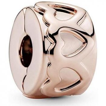 Pandora Rose Gold Hearts Alliance Clip Charm 781978