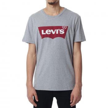 Levi's Sleek Gray Crew Neck Logo Tee - XL