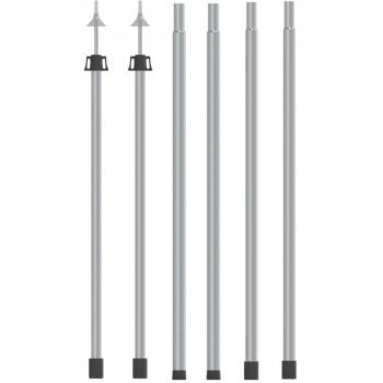 Poste Telescópico de Toldo Acero Galvanizado 102-260 cm (Cantidad: 1 unidad, 2 unidades)