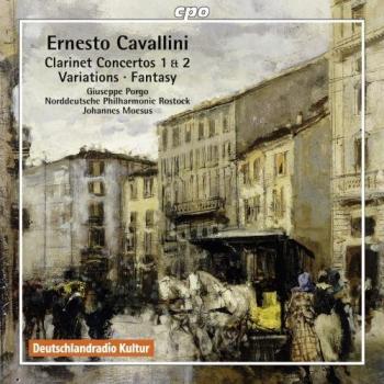 Cavallini: Obras Para Clarinete Y Orquesta / Giuseppe Porgo, Clarinete. Norddeutsche Philharmonie Rostock. Johannes Moesus, Dirección