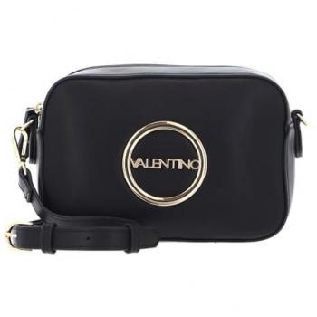 Valentino Black Rectangular Handbag with Gold Logo - Crossbody Bag for Women