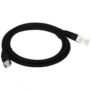 Cable de Red Cat5e U/UTP 2m Negro de Alta Velocidad y Conexión Segura