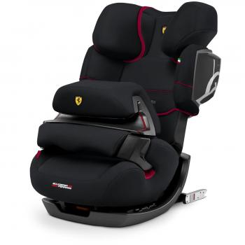 Cybex Silver - Silla de coche 2 en 1 para niños Pallas 2-Fix 2-Fix Scuderia Ferrari, para coches con y sin Isofix, grupo 1/2/3