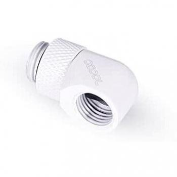 Alphacool Eiszapfen 90 Degree Angled Rotary Fitting - White