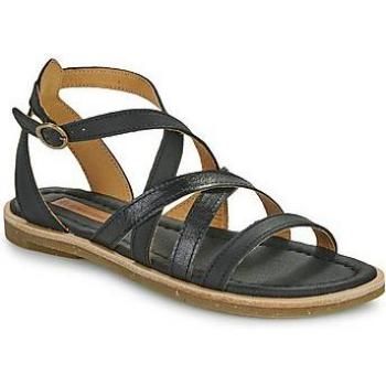 Sandalias de Cuero El Naturalista N5691 en Color Negro para Mujer