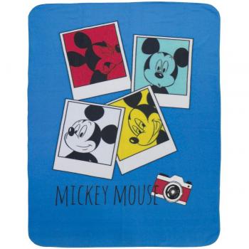 CTI 042759 Mickey Booth manta de forro polar de poliéster multi-de 110 x 140 cm