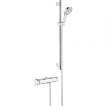 Grohe Grohtherm 2000 - Mitigeur thermostatique de douche avec ensemble Power & Soul chromé 1/2 (34482001)
