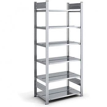Estantería ensamblable para archivadores hofe, galvanizada, altura 2000 mm, doble cara, dimensiones 750 x 600 mm