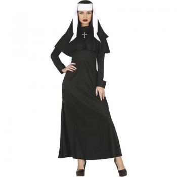 Disfraz de Monja Gótica con túnica negra para mujer