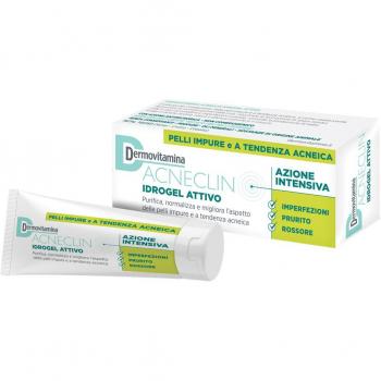 Acneclin Hidrogel Activo Dermovitamina 40ml - Gel hidroalcohólico para el tratamiento del acné, formulado con ingredientes activos que ayudan a reducir la inflamación y el exceso de grasa en la piel, present