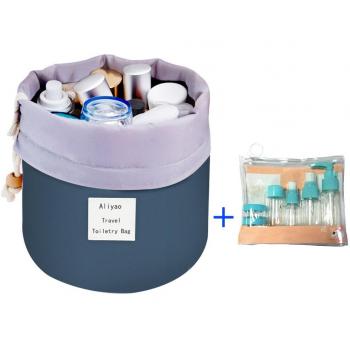 Cilíndrico Cosméticos Bolsa,Aliyao Portátil de Alta Capacidad Cosmetic Bag de Viaje al AireLibre Impermeable