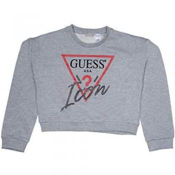 Guess Felpa Girocollo Bambina Grigio Melange