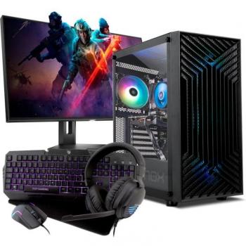 PC Gaming Completo AMD Ryzen 5 8500G - 16GB DDR5 - 512GB SSD M.2 - Monitor 24 Full HD + Combo Gaming