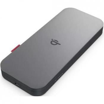 Lenovo GO Polímero de litio 10000 mAh Cargador inalámbrico Gris