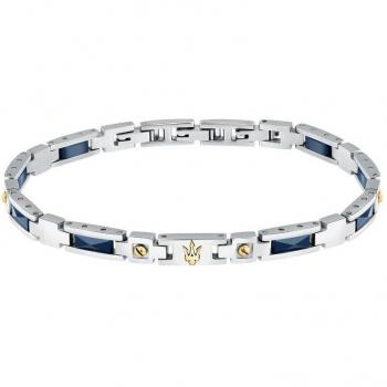 Pulsera Varis de acero plateada con detalles elegantes