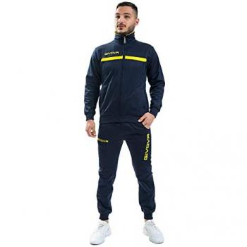 Chándal Givova One Full Zip TT012-0407 Azul/Amarillo 3XS