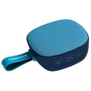Sunstech Brick. Altavoz TWS portátil 5W. Resistente al Agua IPX7. Radio FM, Bluetooth V5.0, Reproductor MP3 Mediante Tarjetas de Memoria. Color Azul.