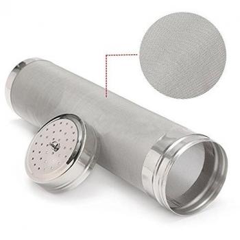 7 x 29cm Homebrew Cerveza Hop Spider Wine Hop Filtro de Acero Inoxidable 300 Malla