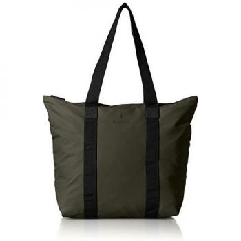 RAINS Tote Bag Rush Bolso, Mujer, Green, Talla Única