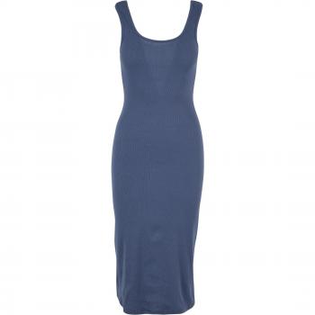 Urban Classics Women's Long Rib Top Dress - Blue, XS to 4XL