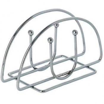 Servilletero Mesa, Acero Cromado Forma Semicircular Vertical