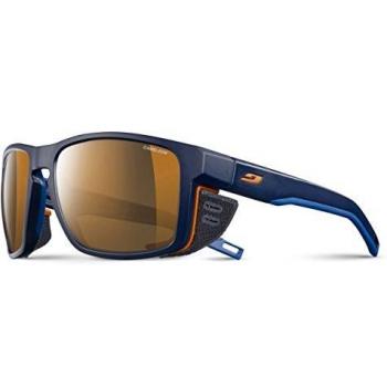 Julbo Shield Gafas de Sol, Azulo Oscuro/Naranja, Talla única Unisex Adulto