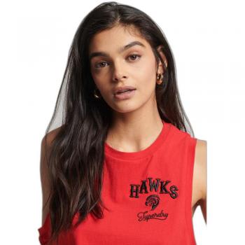 Camiseta Sin Mangas Vintage Collegiate Superdry Rebel Rojo XS
