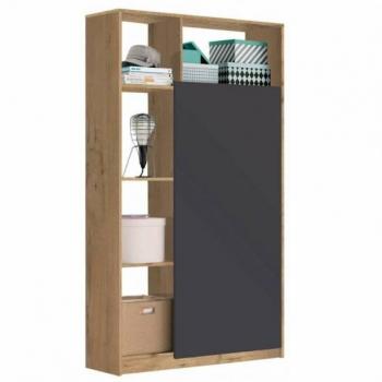 Armario para Recibidor en color Roble Gold y Gris 180x100x35 cm