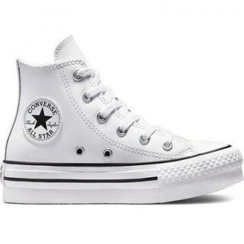 Converse Chuck Taylor All Star Eva Lift Leather High Top Kids' Casual Shoes White