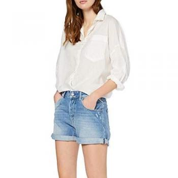REPLAY Wa611r.000.108 466 Pantalones Cortos, Azul
