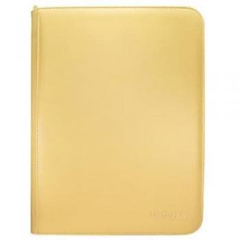 Carpeta de 9 bolsillos con cremallera color amarillo para álbum de tarjetas Ultra Pro