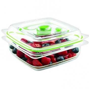 Foodsaver FFC003X Recipiente para envasar al vacío, 700 ml, Transparente y Verde, 0.7 L