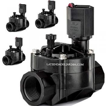 Kit de 4 Electrovalvulas de Riego Rain Bird 100HV 1'' 9V para Programadores a Batería