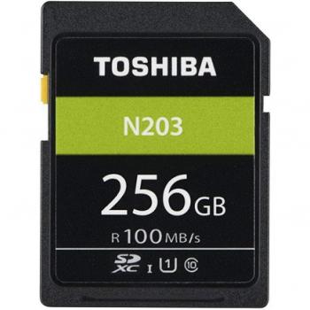 Tarjeta de Memoria SDXC Toshiba Exceria N203, 256 GB, Clase 10, UHS-I, Velocidad Alta 100 MB/s