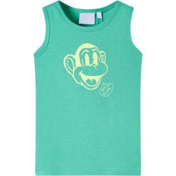 Camiseta de tirantes infantil verde 140