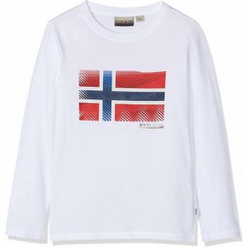 Napapijri K SIBU LS Camiseta, Blanco