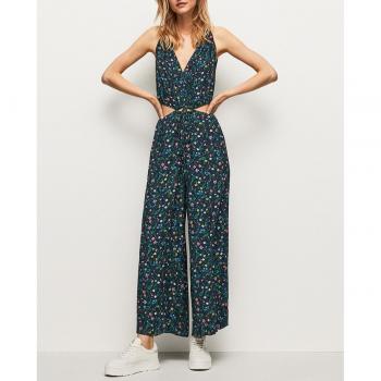 Pepe Jeans Mono largo estampado floral con cuello halter