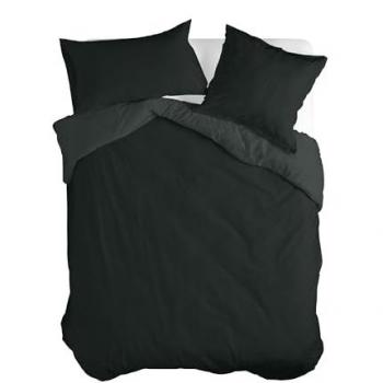 Funda Nórdica Basic Negro 260x240 cm, 100% Algodón, Calidad de 150 TC, Fabricado en España (No incluye fundas de almohada)
