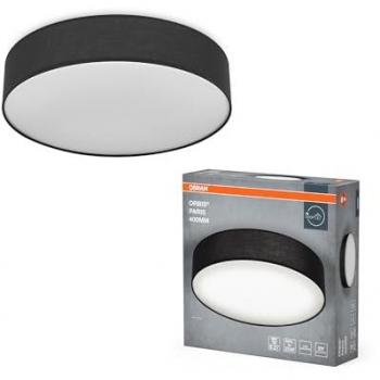 Plafón OSRAM ORBIS PARIS 400mm, Negro, Textil, 2xE27, Diseño Moderno, Interior, IP20