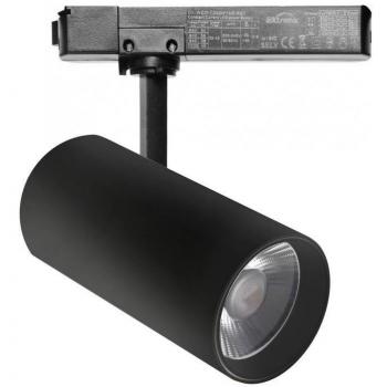 Foco carril monofásico Samos 40W-34W negro 24º-60º UGR13 CCT 3000-4000-6000K