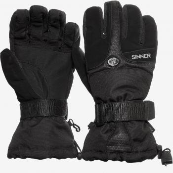 Guantes Sinner Everest Negro Hombre - Guantes de invierno, material aislante, diseño ergonómico, impermeables y transpirables