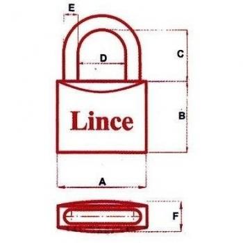 Lince - Candado Latón 300/20 An/Ll-I