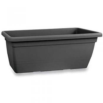 Fioriera Rectangular Anthea 80 cm Blanco - Vaso de Plástico para Jardín