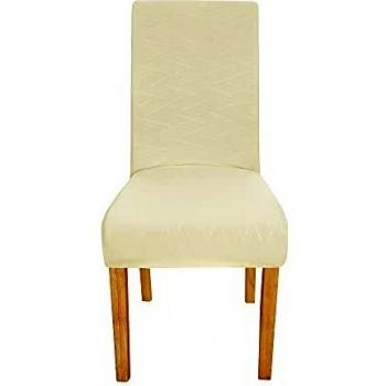Amazon Brand - Umi Fundas de Silla Decorativas Suave de Salon Comedor 2 Piezas Beige Oscuro