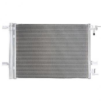 Condensador de Aire Acondicionado RIDEX 448C0199 para OPEL, CHEVROLET y VAUXHALL con Trocador Integrado