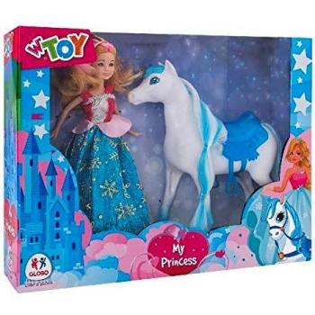 Globo SPA 39972 - Muñeca Princesa con Caballo