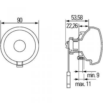 Luz trasera HELLA 2SB 965 039-131 - Piloto trasero, LED, con diseño compacto, resistente a la intemperie, fácil instalación, homologado para uso en carretera